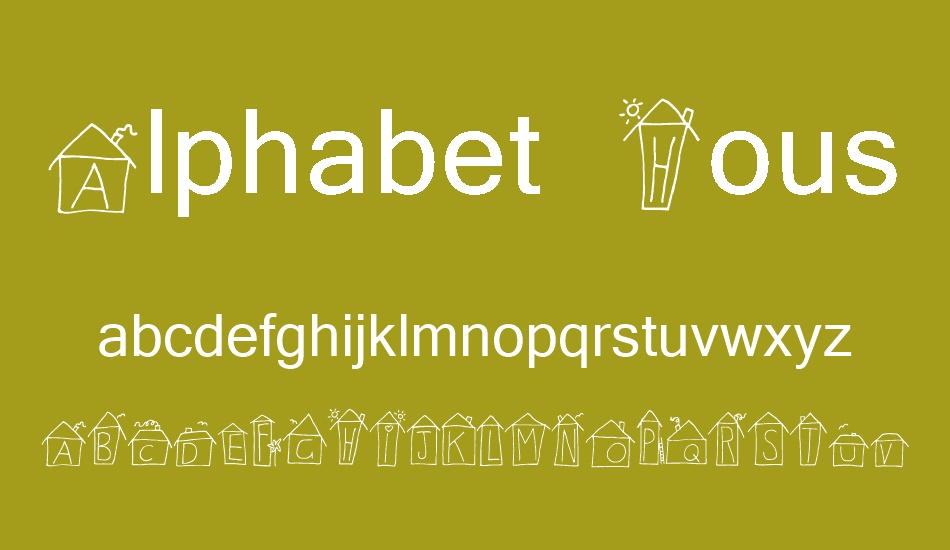 Alphabet Houses font