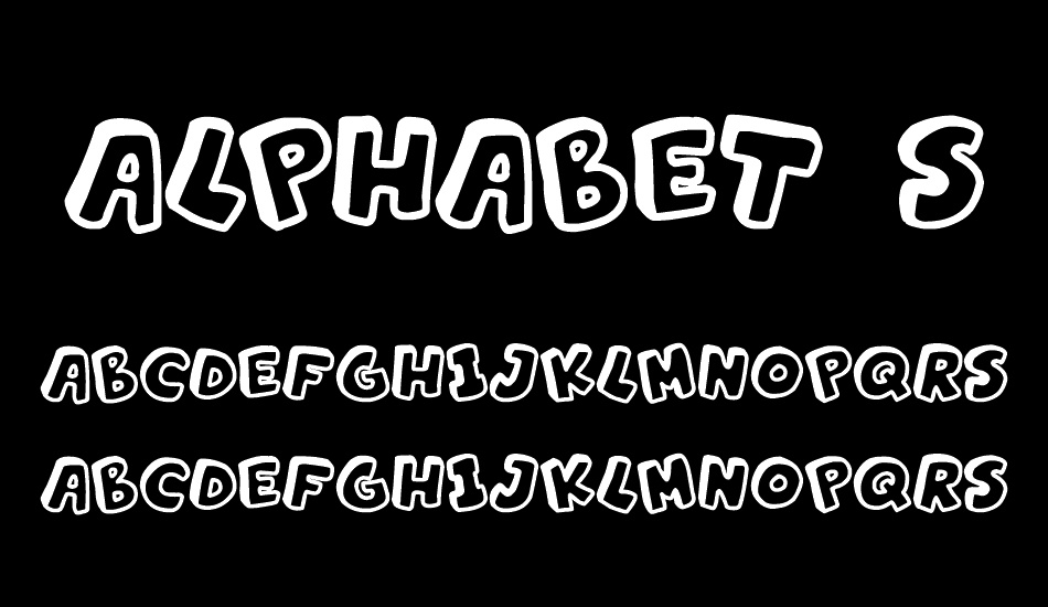 Alphabet Souplings font