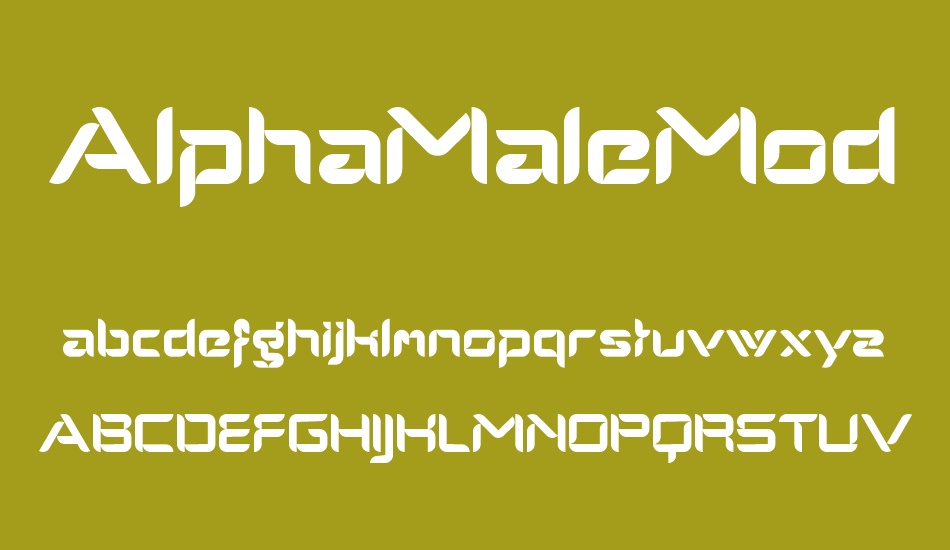 AlphaMaleModern font