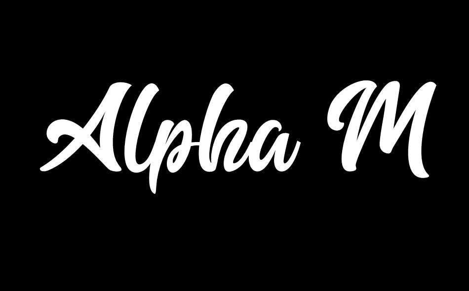 Alpha Monday font big