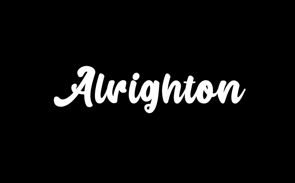 Alrighton font big