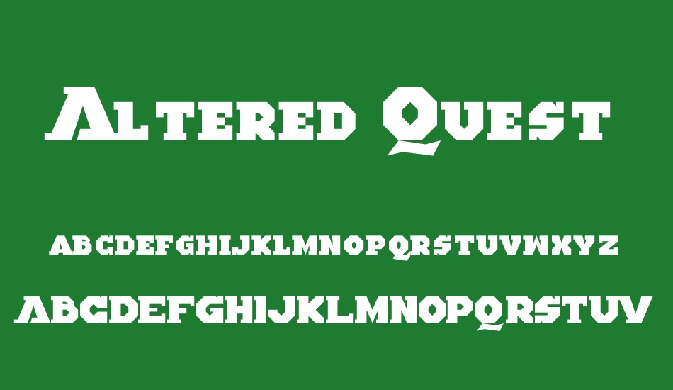 Altered Quest font