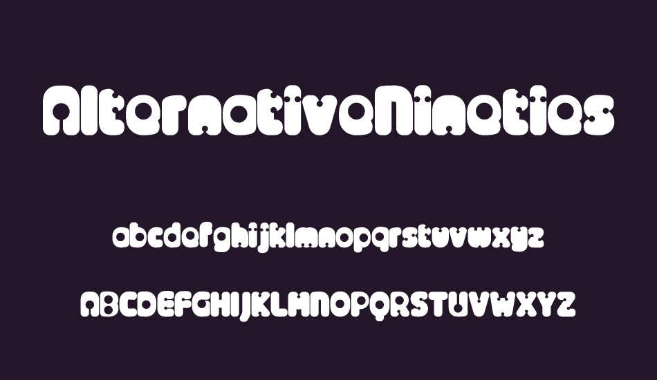 AlternativeNineties font