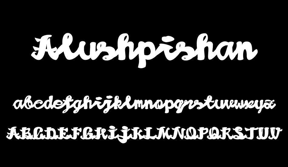 Alushpishan font