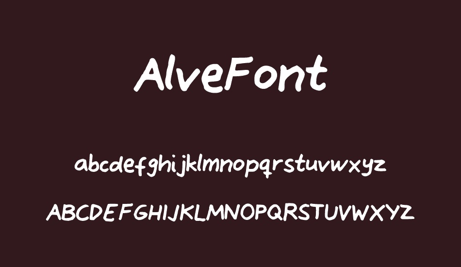 AlveFont font