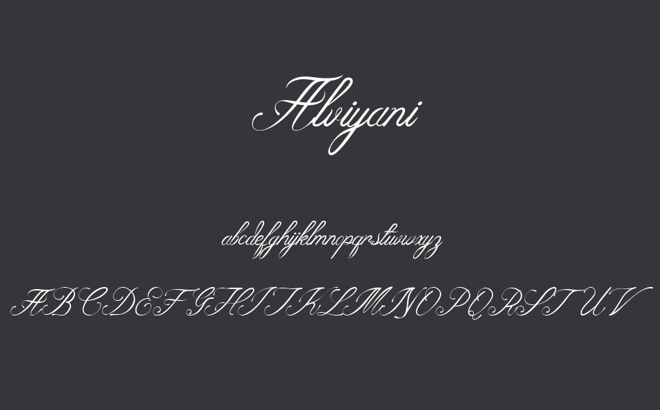 Alviyani font