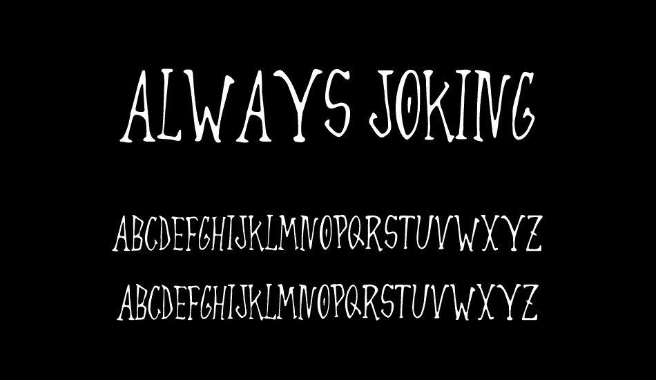 Always Joking font