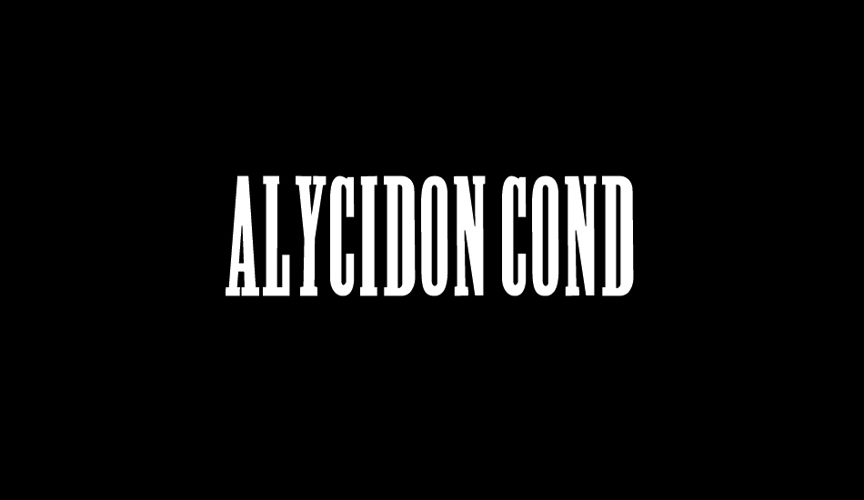 Alycidon Cond font big