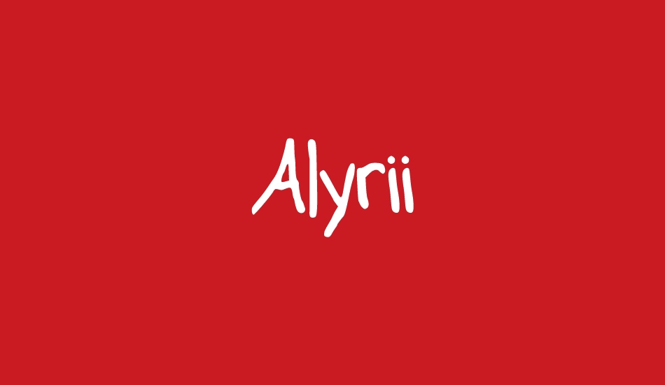 Alyrii font big