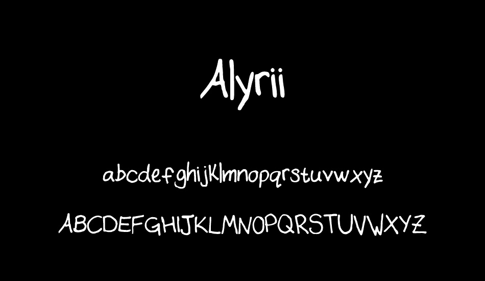 Alyrii font