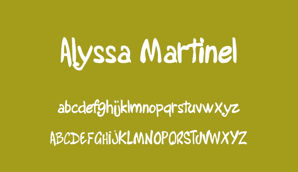 Alyssa Martinel font