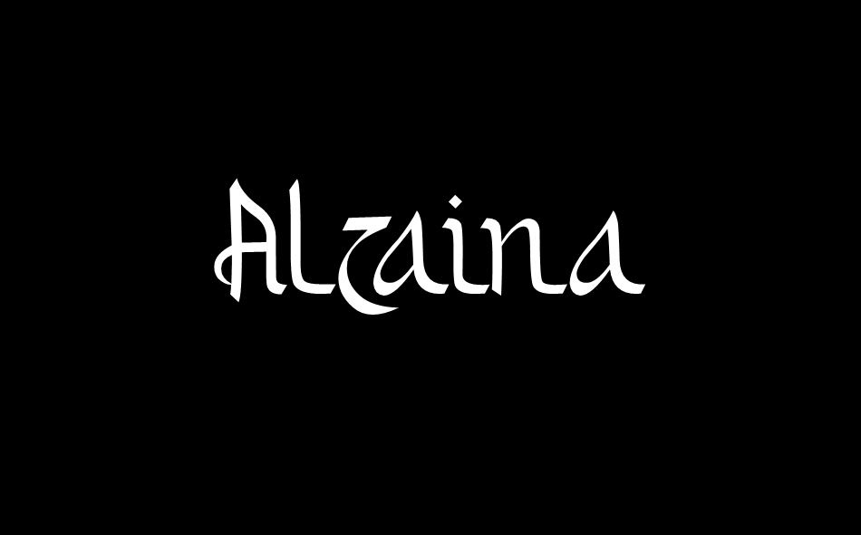 Alzaina font big