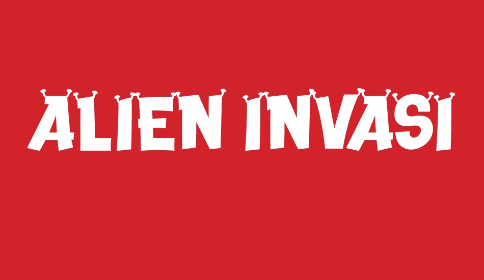 ALIEN INVASION font big