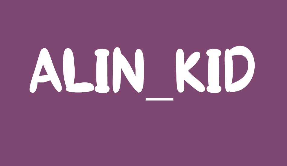 ALIN_KID font big