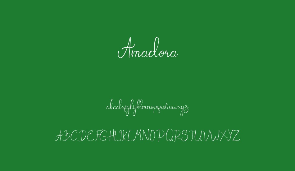 Amadora font