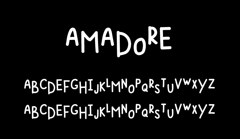 AMADORE font