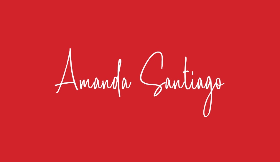 Amanda Santiago Demo font big