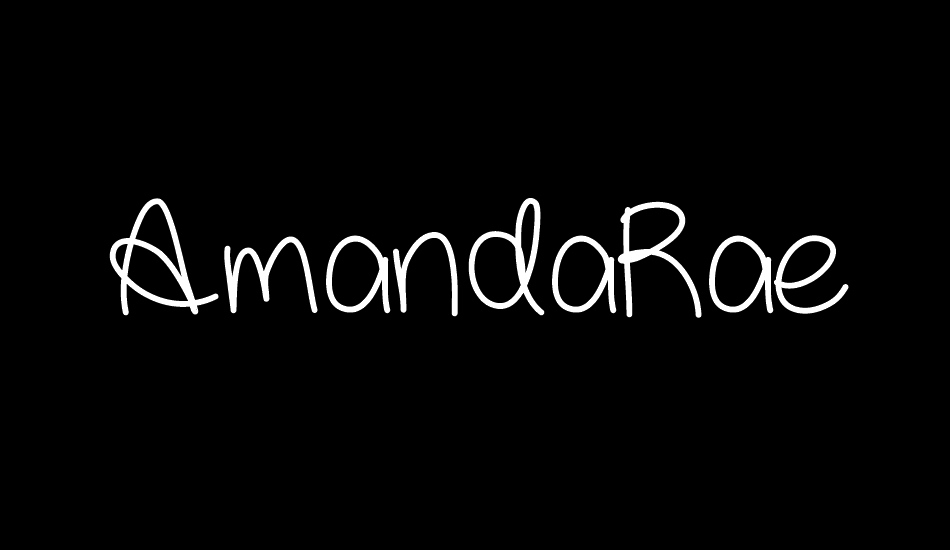 AmandaRae font big