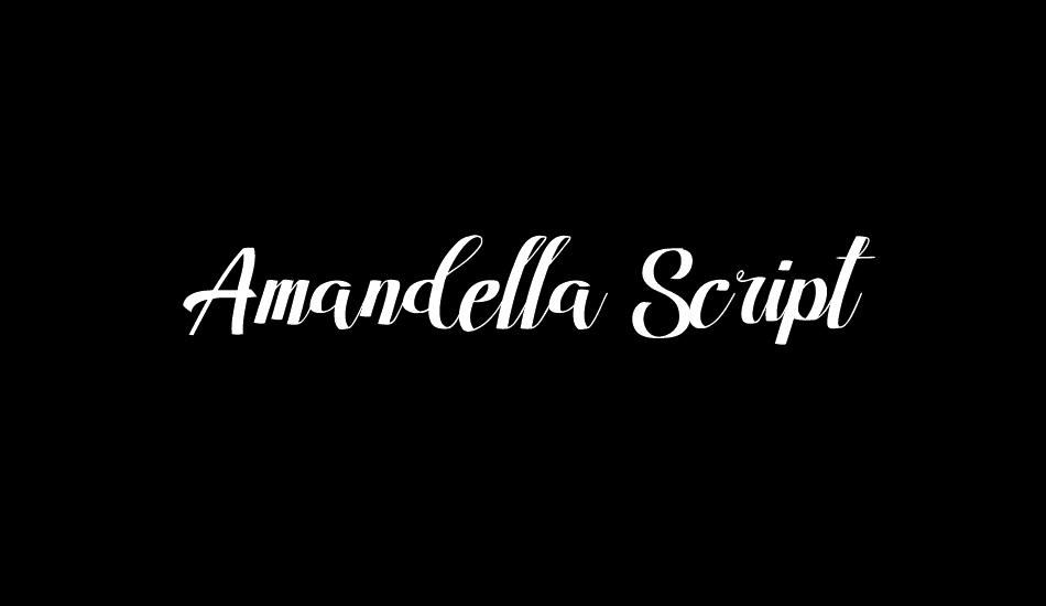 Amandella Script font big