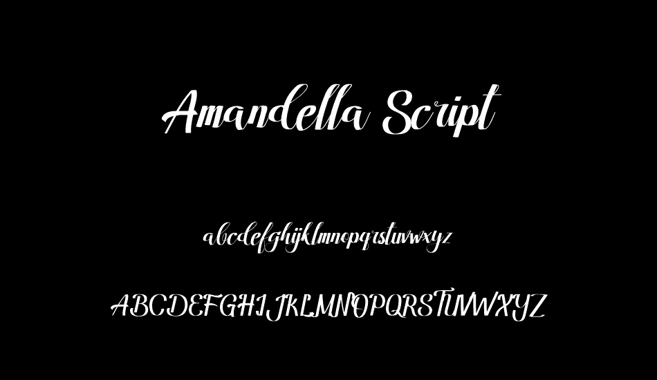 Amandella Script font