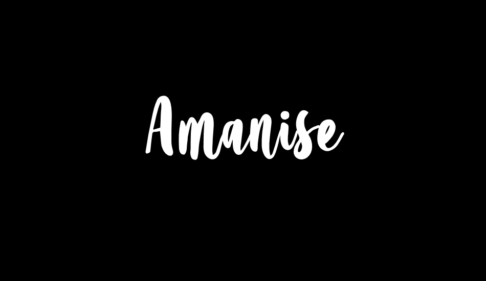 Amanise font big