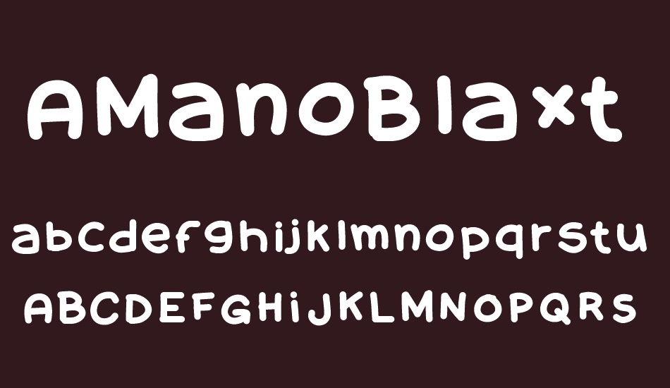 AManoBlaxtendida font