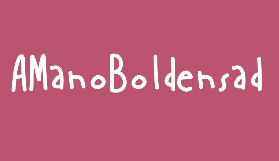 AManoBoldensada font big