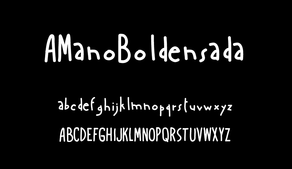 AManoBoldensada font