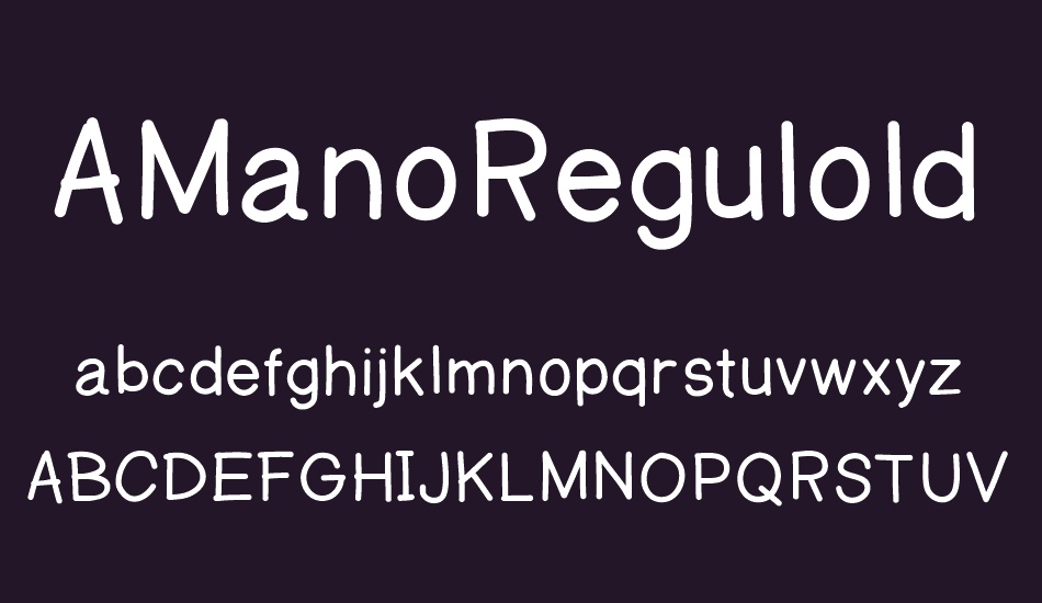 AManoRegulold font