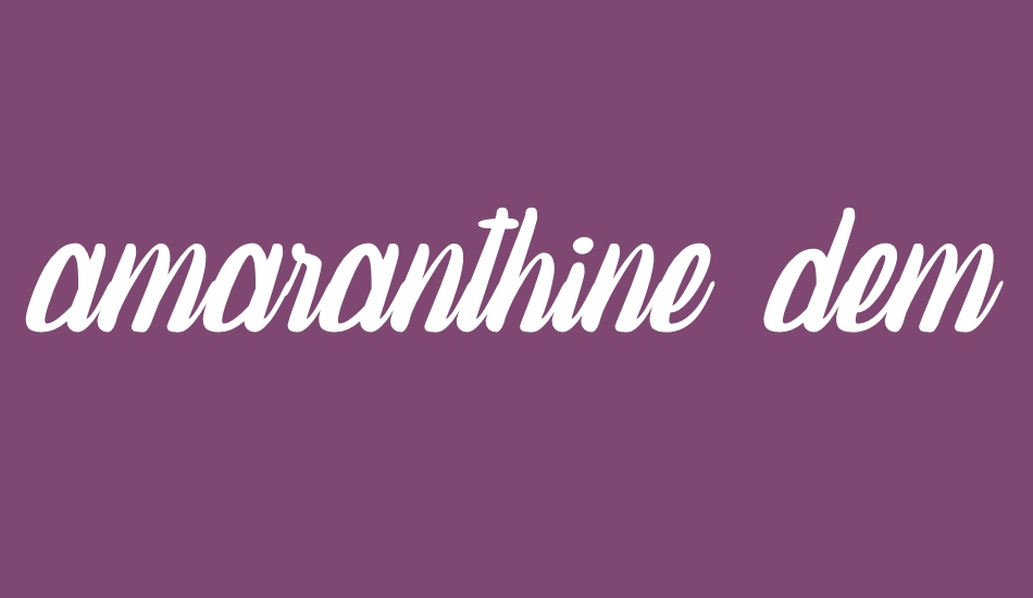 amaranthine demo font big