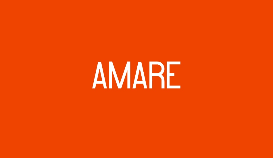 Amare font big