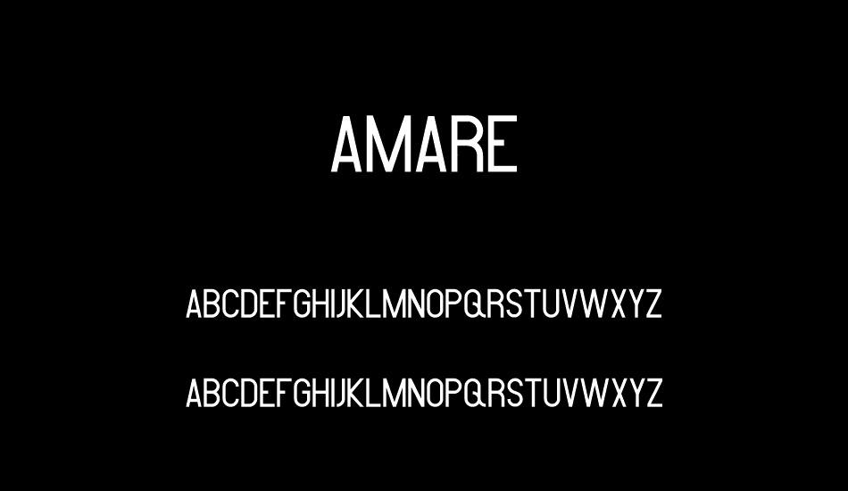 Amare font