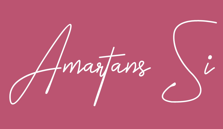 Amartans Signature font big