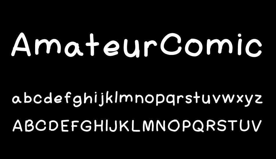 AmateurComic font