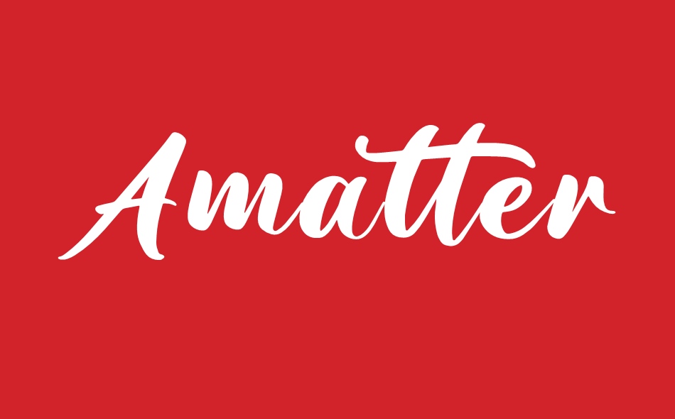 Amattera Million font big