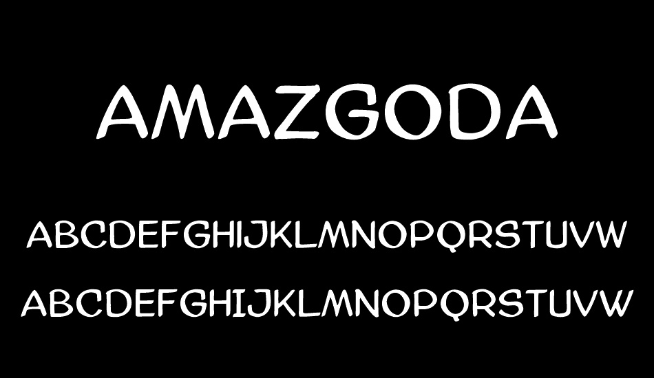 AmazGoDa font