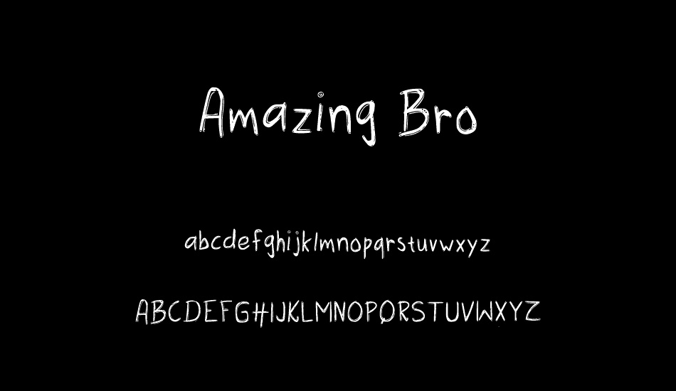 Amazing Bro font