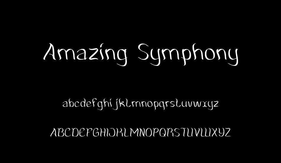 Amazing Symphony font