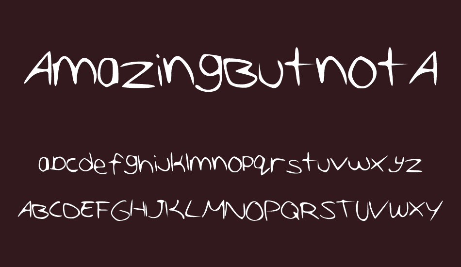 AmazingButnotAWESOME font