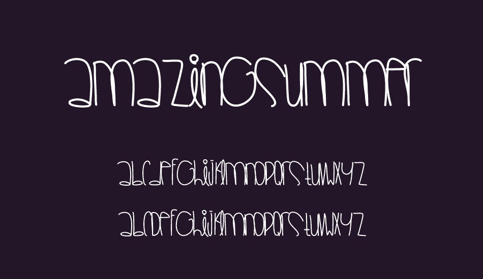 AmazingSummer font