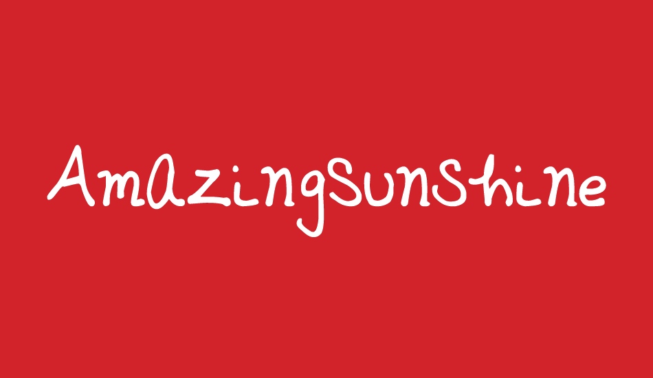 AmazingSunshine font big