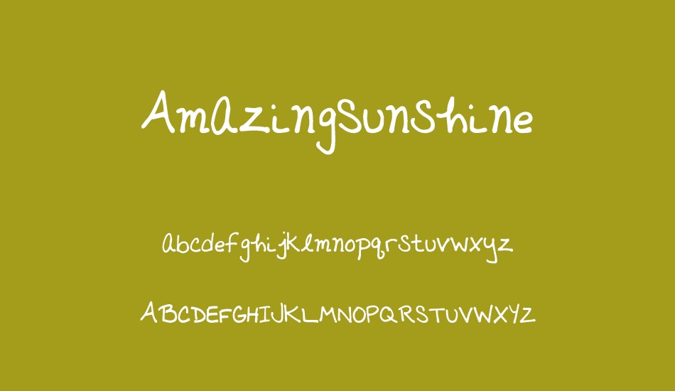 AmazingSunshine font