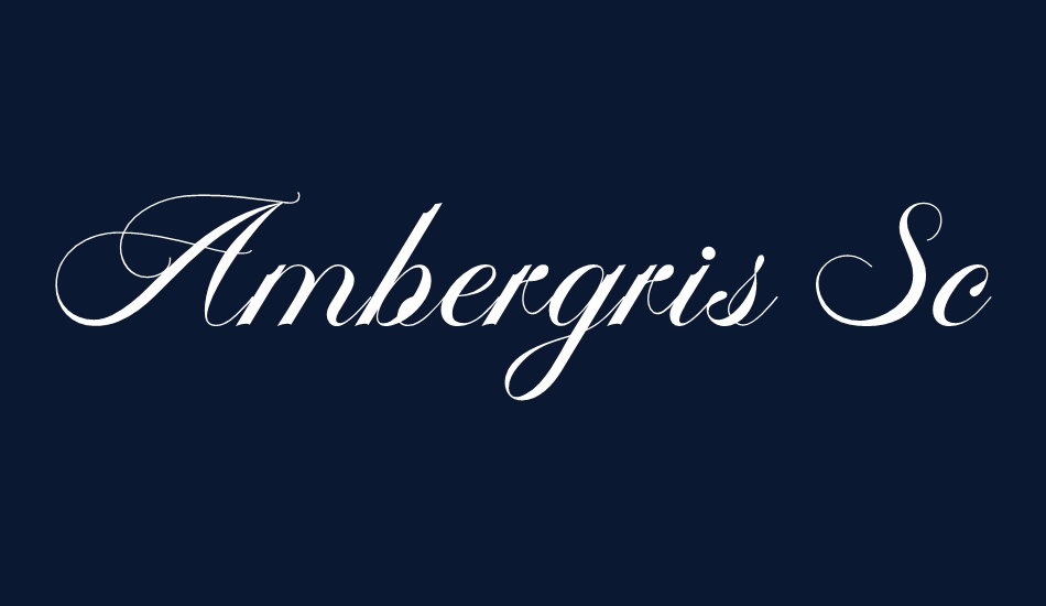 Ambergris Script Free Personal font big