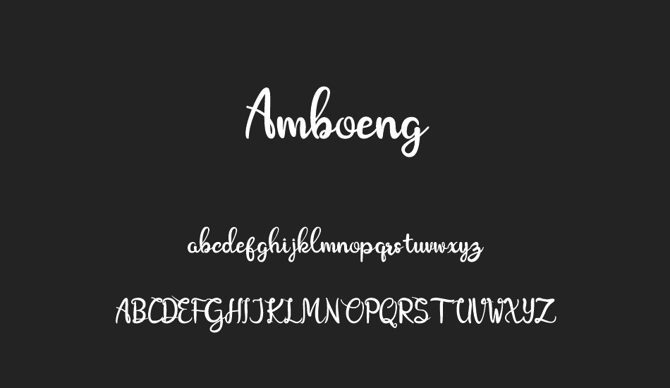 Amboeng font