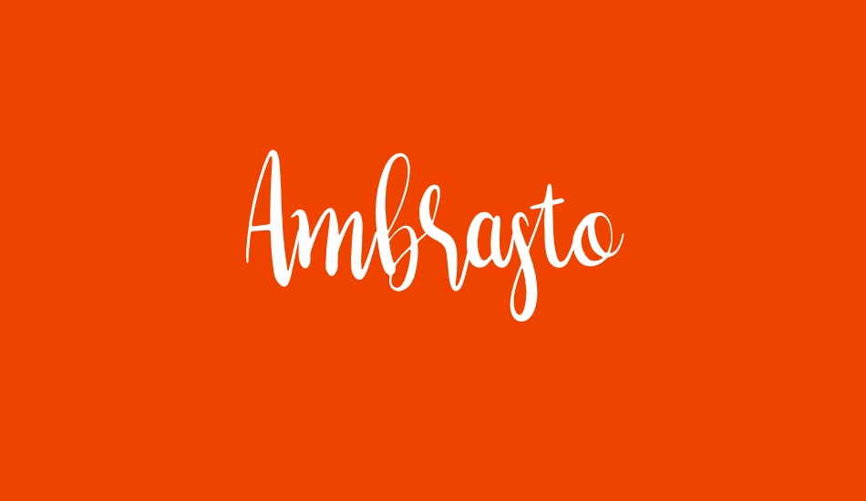 Ambrasto font big