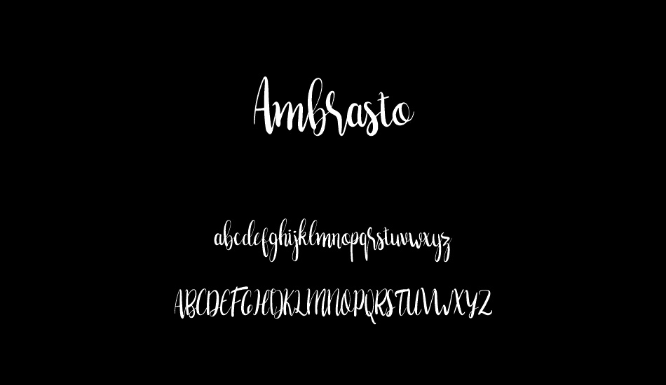 Ambrasto font