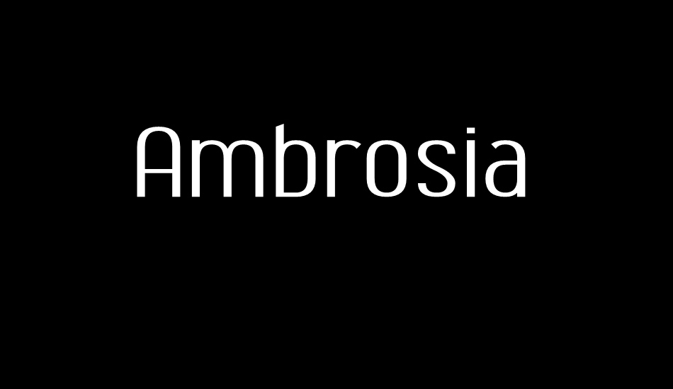 Ambrosia Demo font big