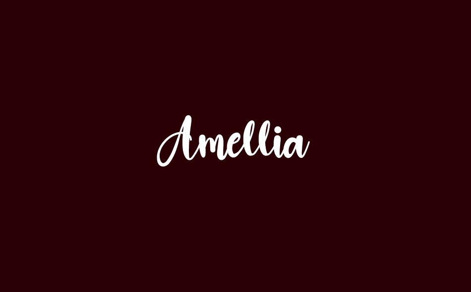 Amellia font big