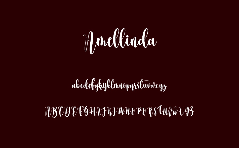 Amellinda font