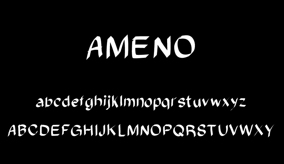 AMENO font